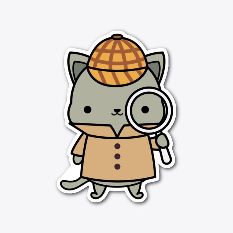 Purrlock Holmes Sticker